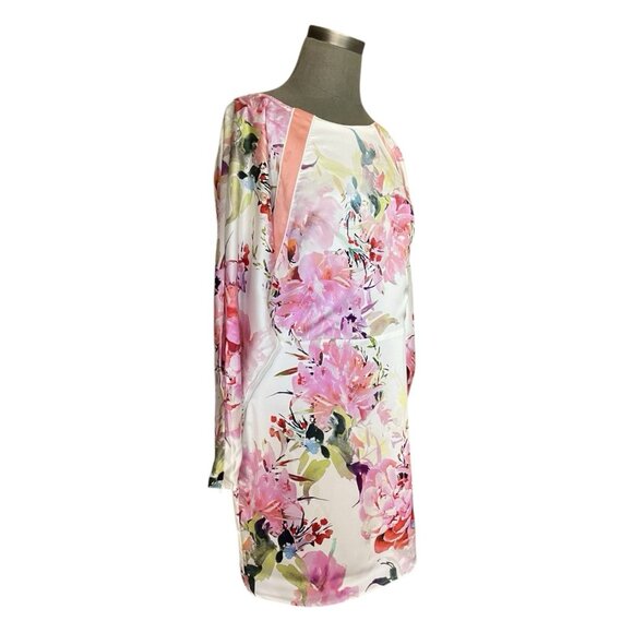 Guess Marciano Petal Perfection Floral Mini Dress Size L Worn Once - Picture 3 of 10